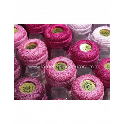 Ovillo perlé Finca 10 gramos - nº 8 (colores lisos)