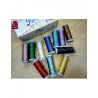 Hilo metalizado en 2 cabos - varios colores