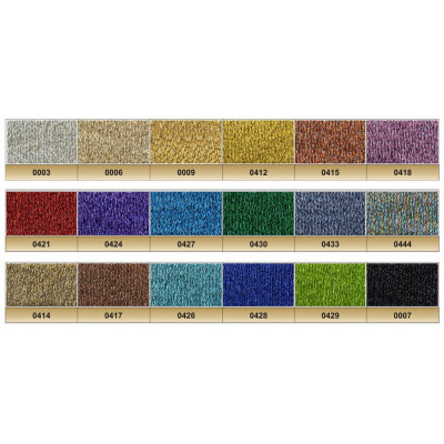 Hilo metalizado en 2 cabos - varios colores 2