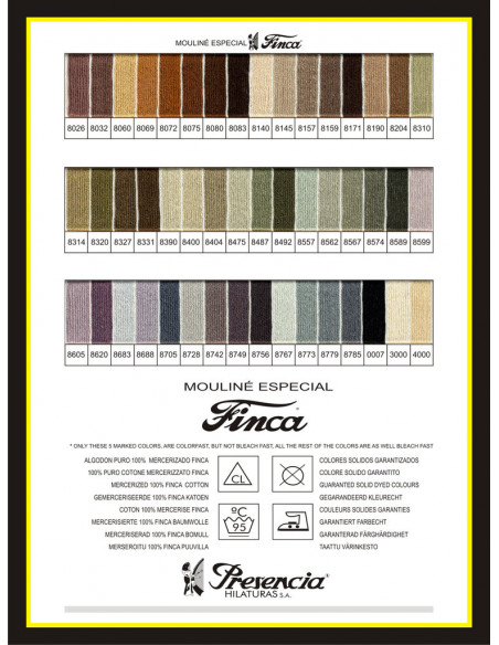 Mouliné Finca colores lisos