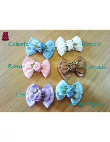 Lazo con flores - varios colores
