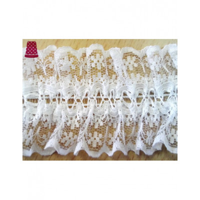 Encaje con pasacintas (ancho 5cms) para hacer ligas -... 2