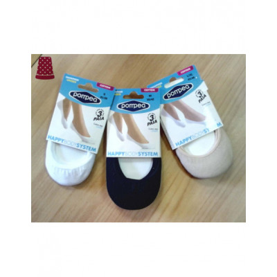 Salvapies algodón (pack 3 pares) de Pompea - varios colores 2