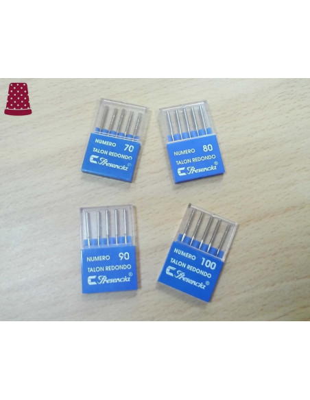 Agujas para máquina de coser talón redondo