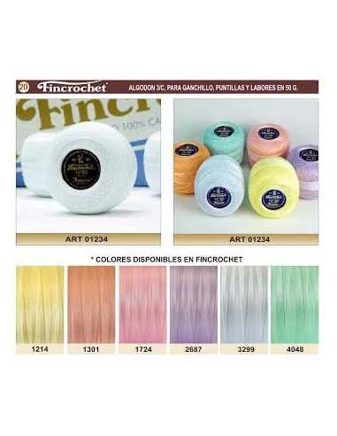 Fincrochet de Hilaturas Presencia - varios colores