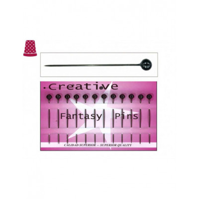 Alfileres negros para mantilla (12 unidades) 2