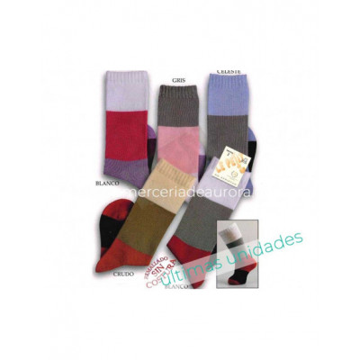 Calcetín alto infantil fantasía bandas 583 de Lepetit -...