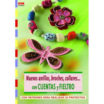 Nuevos anillos, broches, collares... con Cuentas y Fieltro