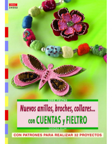 Nuevos anillos, broches, collares... con Cuentas y Fieltro