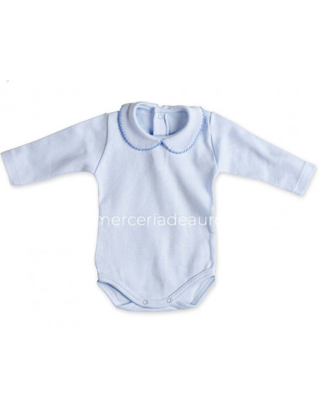 Body bebé cuello diente de rata 19013 de Calamaro - varios colores