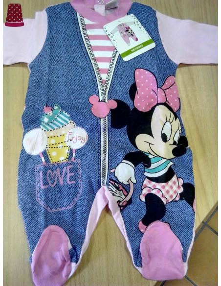 Pelele Bebé Rosa Minnie