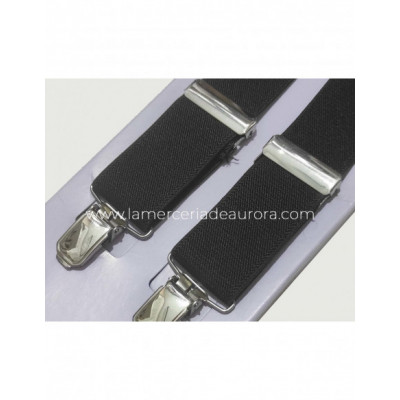 Tirantes clásicos de caballero con pinza - Marrón 2