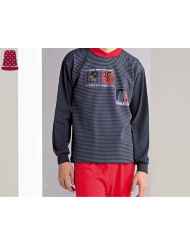 Pijama largo invierno junior 7594 de Asman