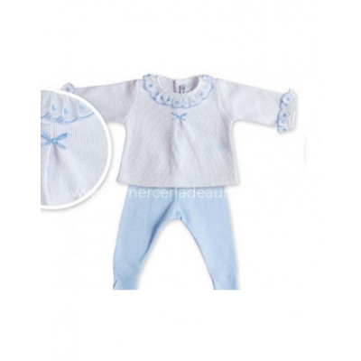 Conjunto bebe jubón+polaina Festón de Calamaro