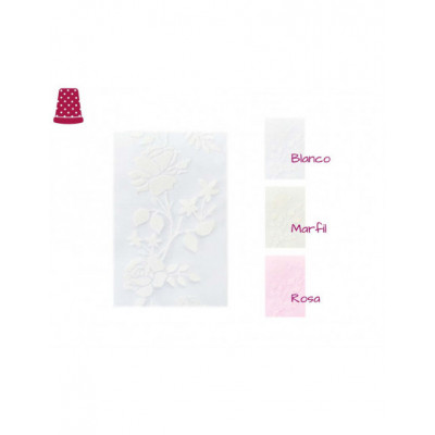 Cinta de organza decorada con Rosas 2