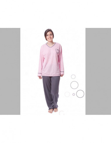 Pijama mujer Rosa y Gris de Emeneté