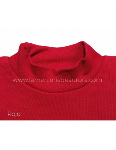 Camiseta cuello semicisne de Calamaro - ROJO