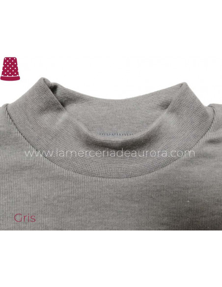 Camiseta cuello semicisne de Calamaro - GRIS