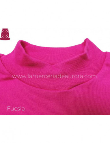Camiseta cuello semicisne de Calamaro - FUCSIA