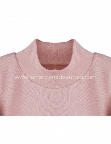 Camiseta cuello semicisne de Calamaro - ROSA NUDE