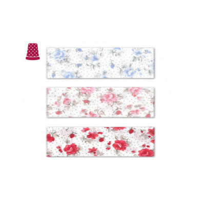 Bies fantasía estampado Rosas - varios colores