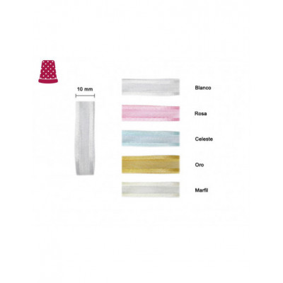 Cinta organdí orillas de raso (ancho 10mm) de Vivant 2