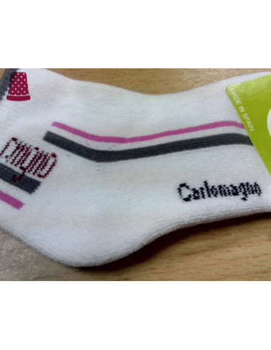 Calcetín deportivo con rizo en la planta de...