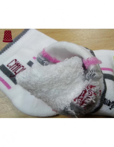 Calcetín deportivo con rizo en la planta de...