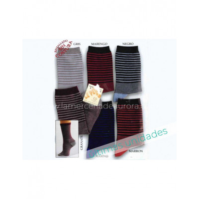 Calcetín infantil-junior fantasía rayas de Lepetit -...