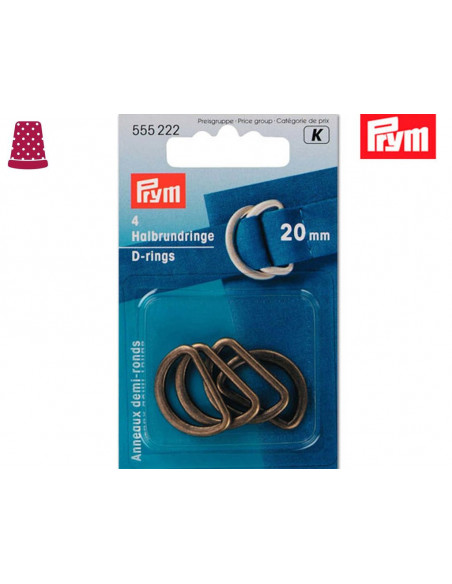 Anilla medio punto de Prym - varios colores