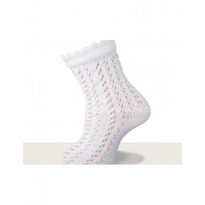 Calcetín infantil perlé corto calado 1801 de Carlomagno -...