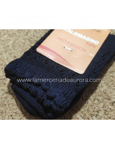 Calcetín infantil perlé corto calado 1801 de Carlomagno - varios colores