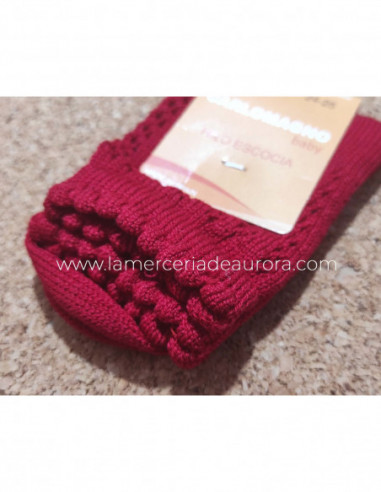 Calcetín infantil perlé corto calado 1801 de...