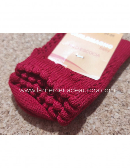 Calcetín infantil perlé corto calado 1801 de Carlomagno - varios colores