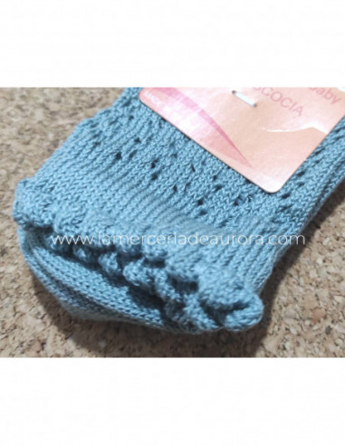 Calcetín infantil perlé corto calado 1801 de...