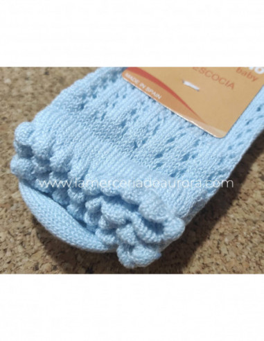 Calcetín infantil perlé corto calado 1801 de...