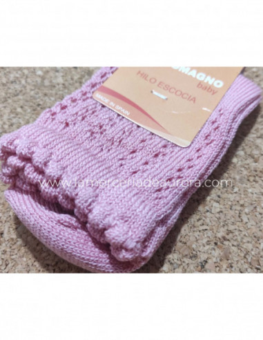 Calcetín infantil perlé corto calado 1801 de...