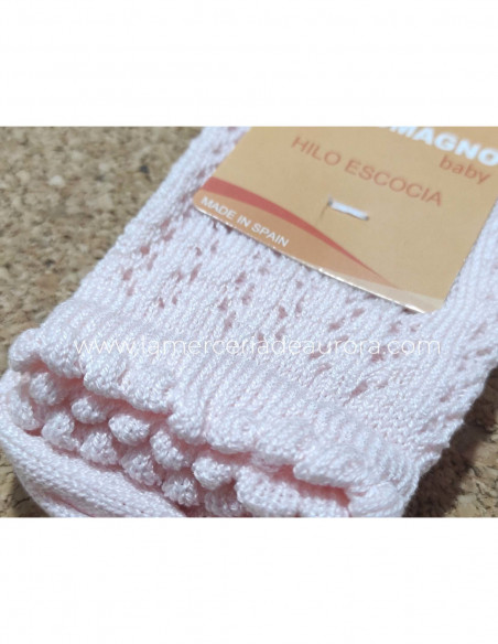 Calcetín infantil perlé corto calado 1801 de Carlomagno - varios colores