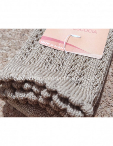 Calcetín infantil perlé corto calado 1801 de...