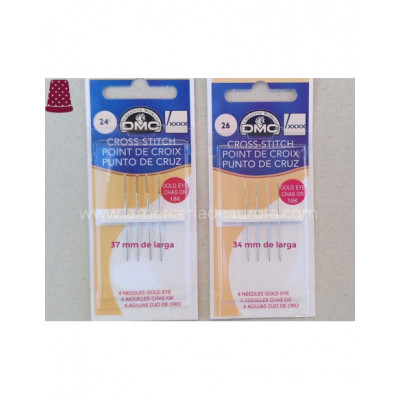 Agujas punto de cruz de DMC (blíster 4 unidades) 2