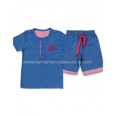 Pijama corto infantil estilo tejano de Calamaro