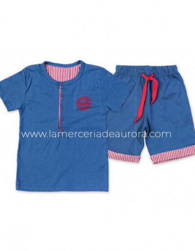 Pijama corto infantil estilo tejano de Calamaro