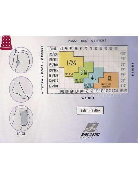 Panty verano sin demarcación velato 8 de Pompea - varios colores