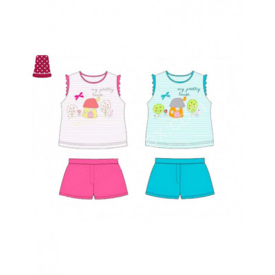 Pijama corto niña My Pretty House - varios colores