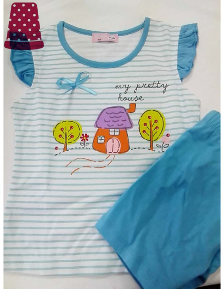 Pijama corto niña My Pretty House - varios colores