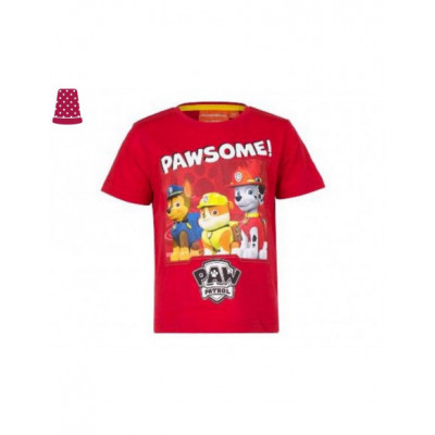 Camiseta niño La Patrulla Canina - color rojo