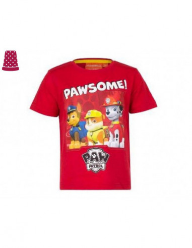 Camiseta niño La Patrulla Canina - color rojo