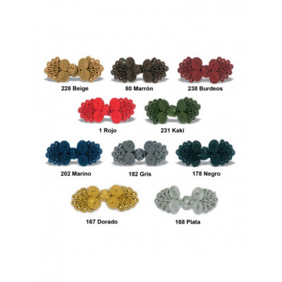 Alamar de pasamanería 7,5cms - varios colores 2