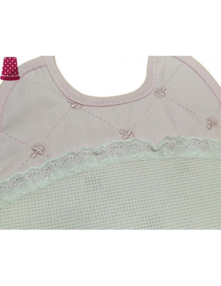Babero lencero para bordar Chupetitos - varios colores