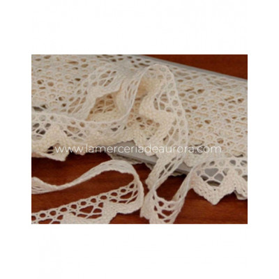 Encaje perlé picos (18mm) - varios colores